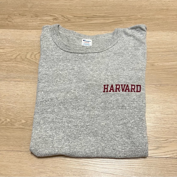 Champion Vintage Harvard T-shirt Made in USA Single Stitch Adult Large - Picture 1 of 6